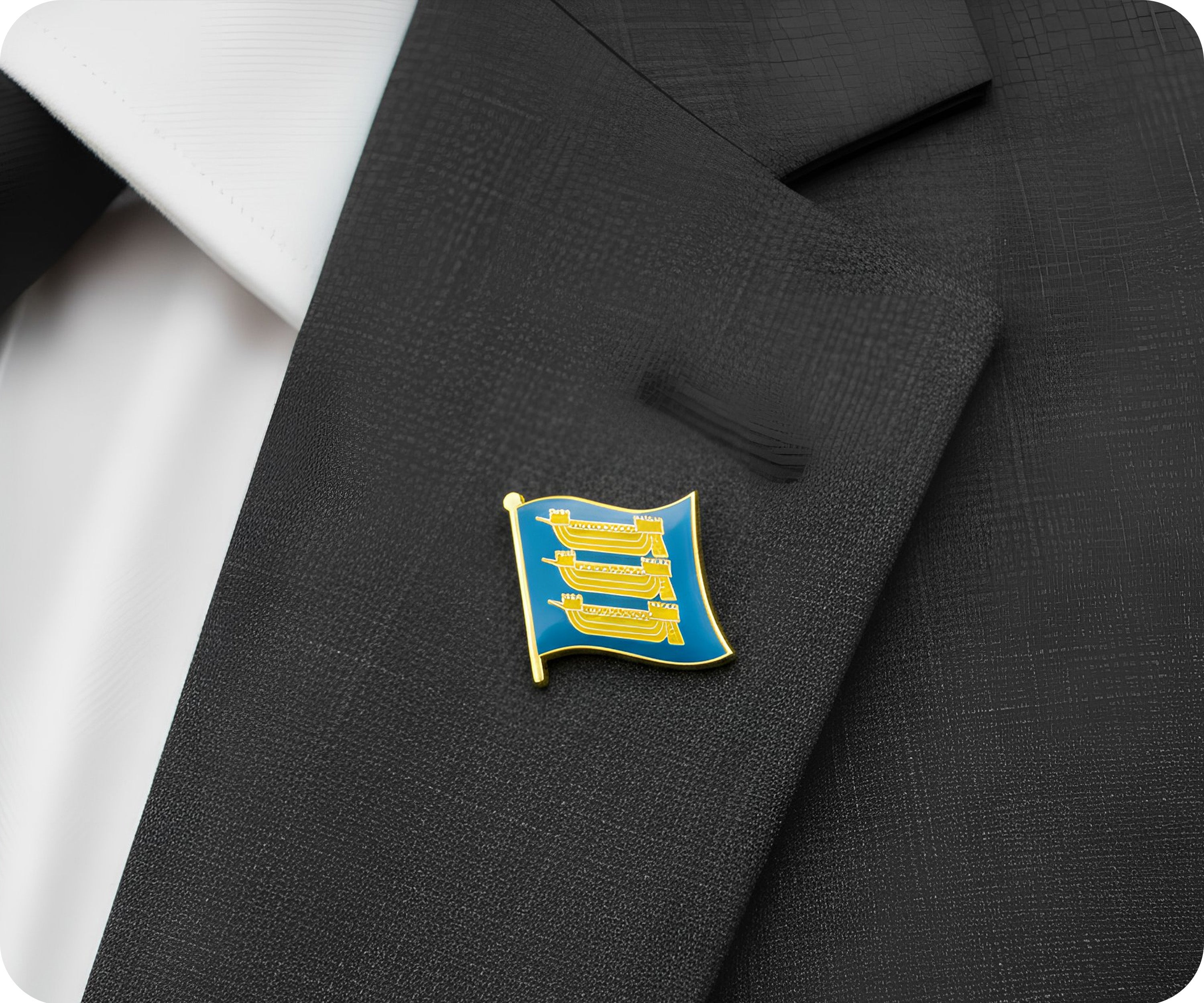 Cinque Ports English Flag Pin Badge
