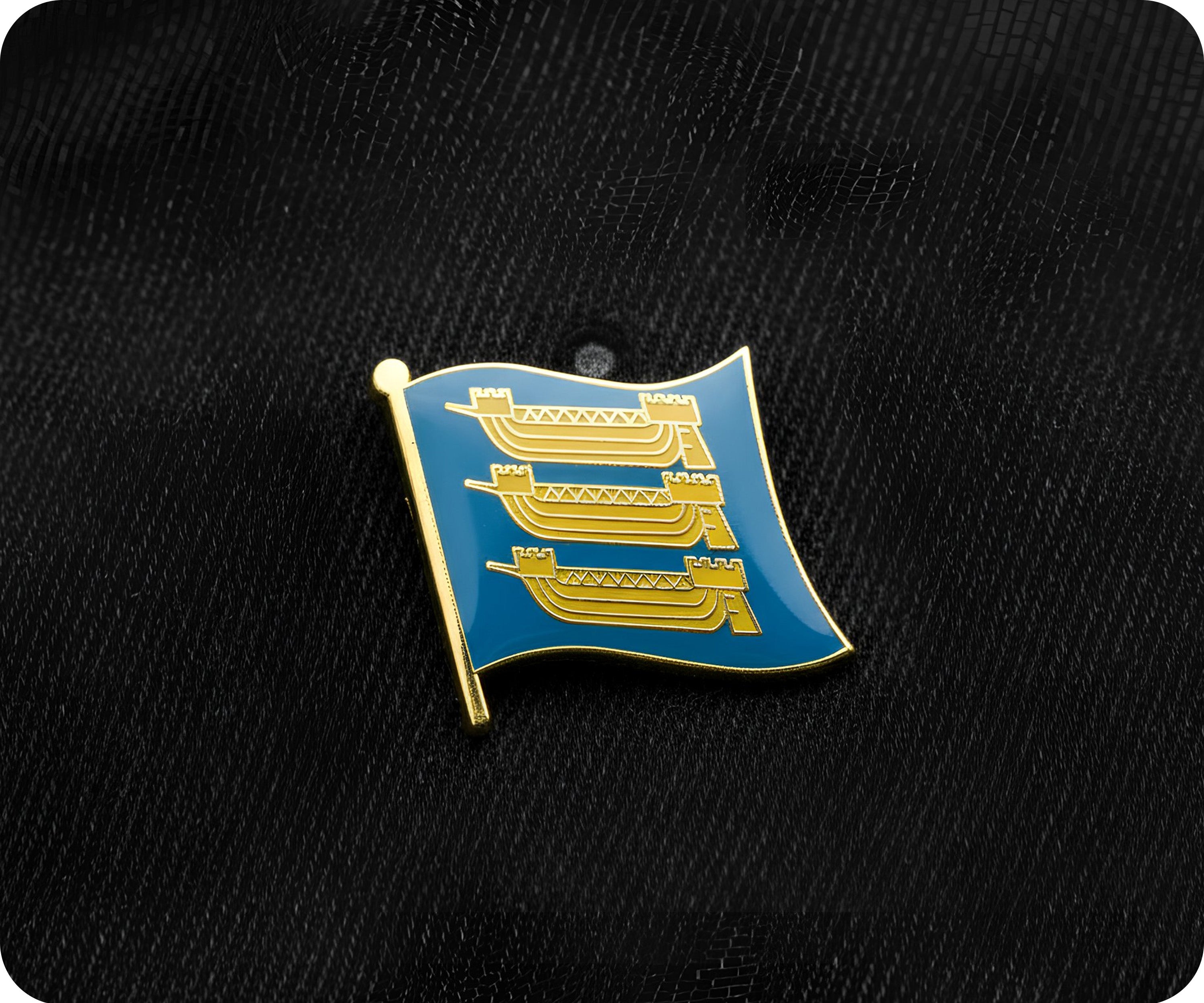 Cinque Ports English Flag Pin Badge
