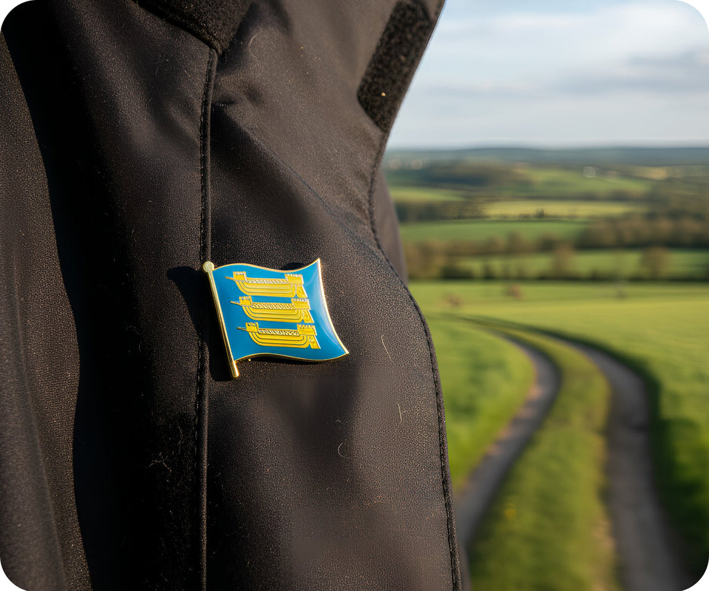Cinque Ports English Flag Pin Badge