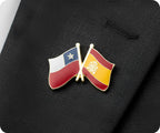 Chile & Spain Friendship Pin Badge
