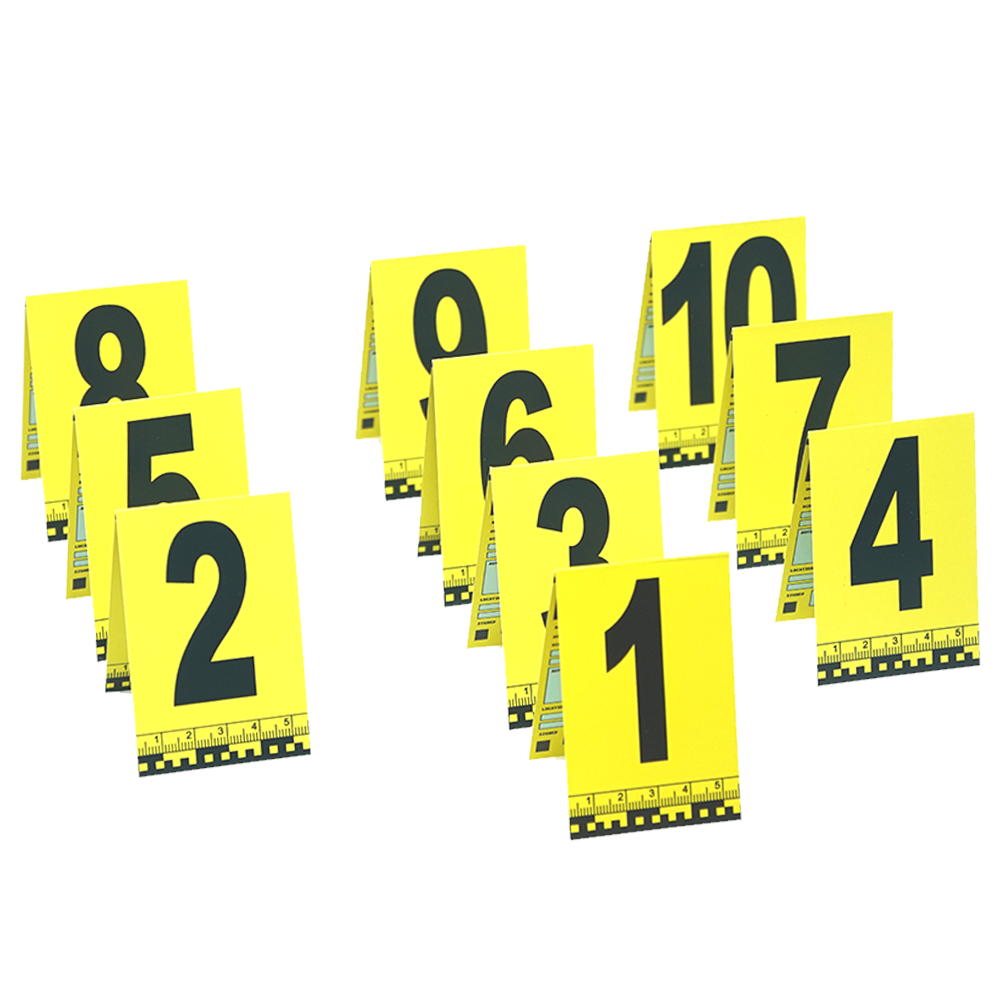 Realistic 1-10 Police Crime Scene Markers CSI