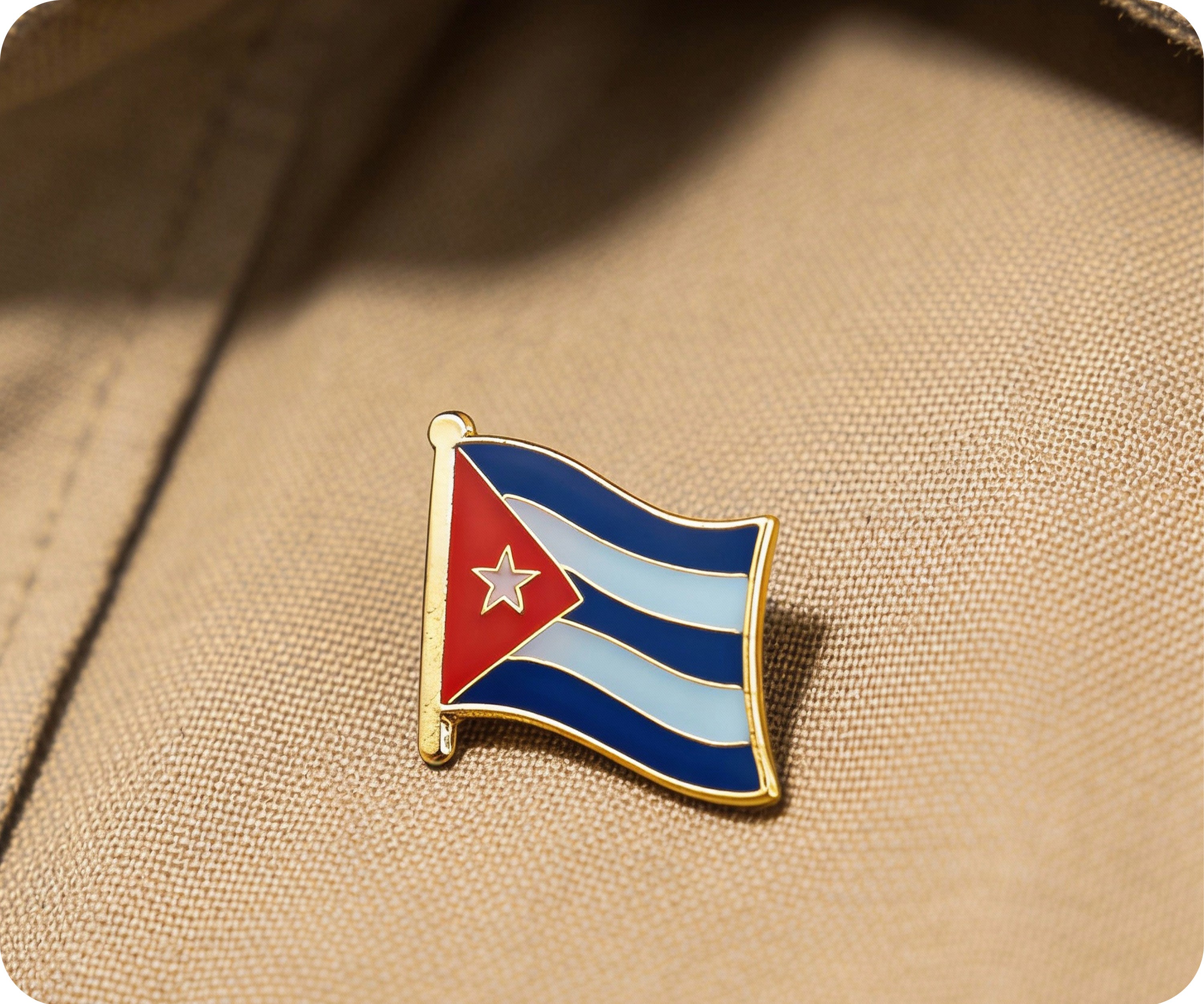 Cuba Flag Pin Badge