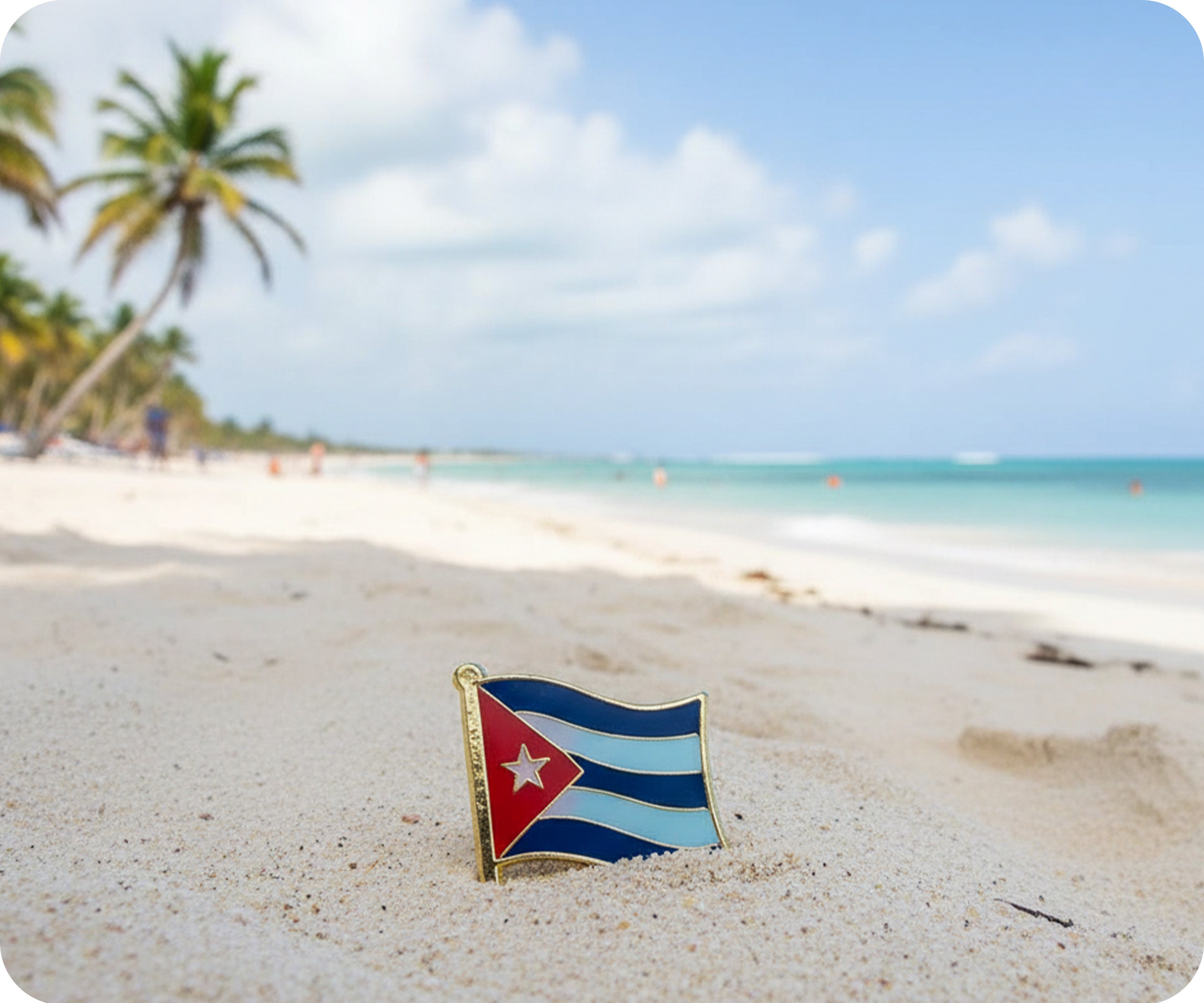 Cuba Flag Pin Badge