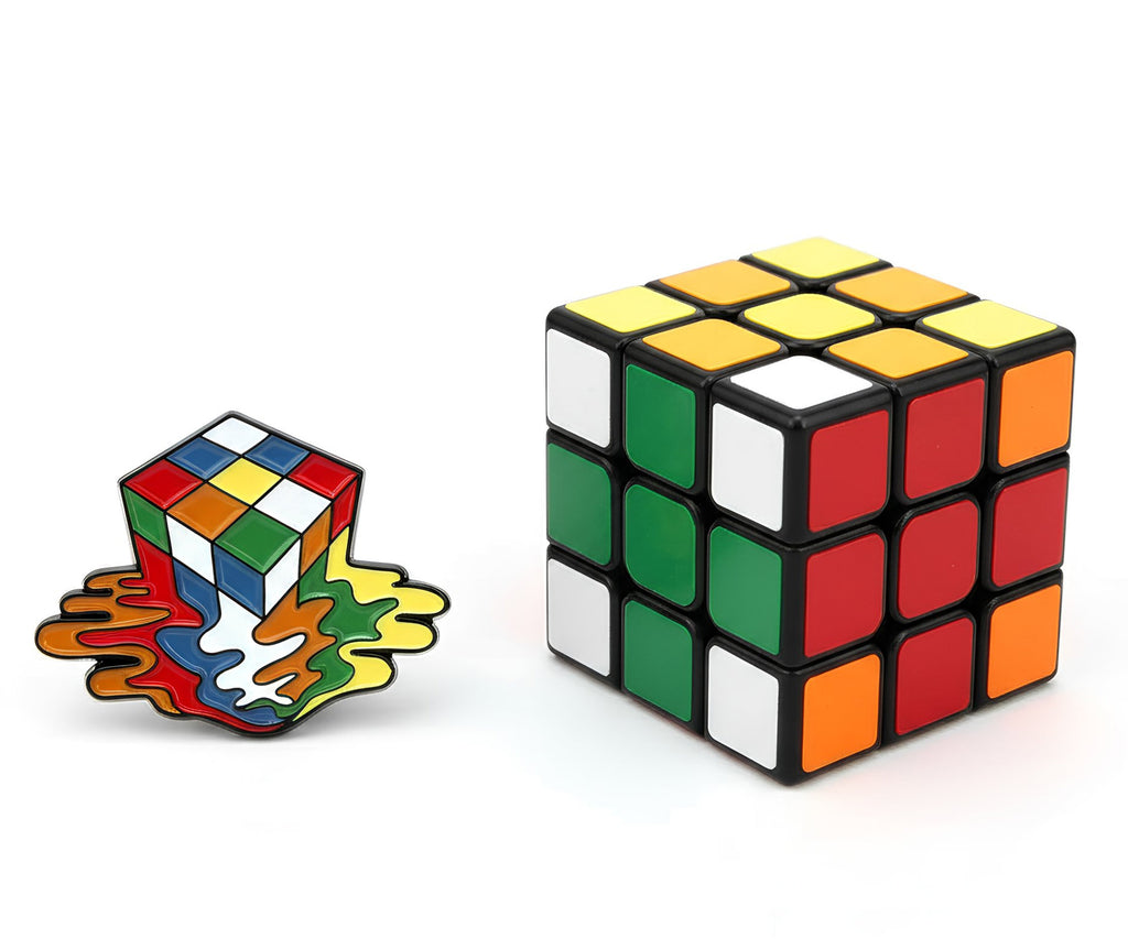 Melting Magic Cube Pin Badge