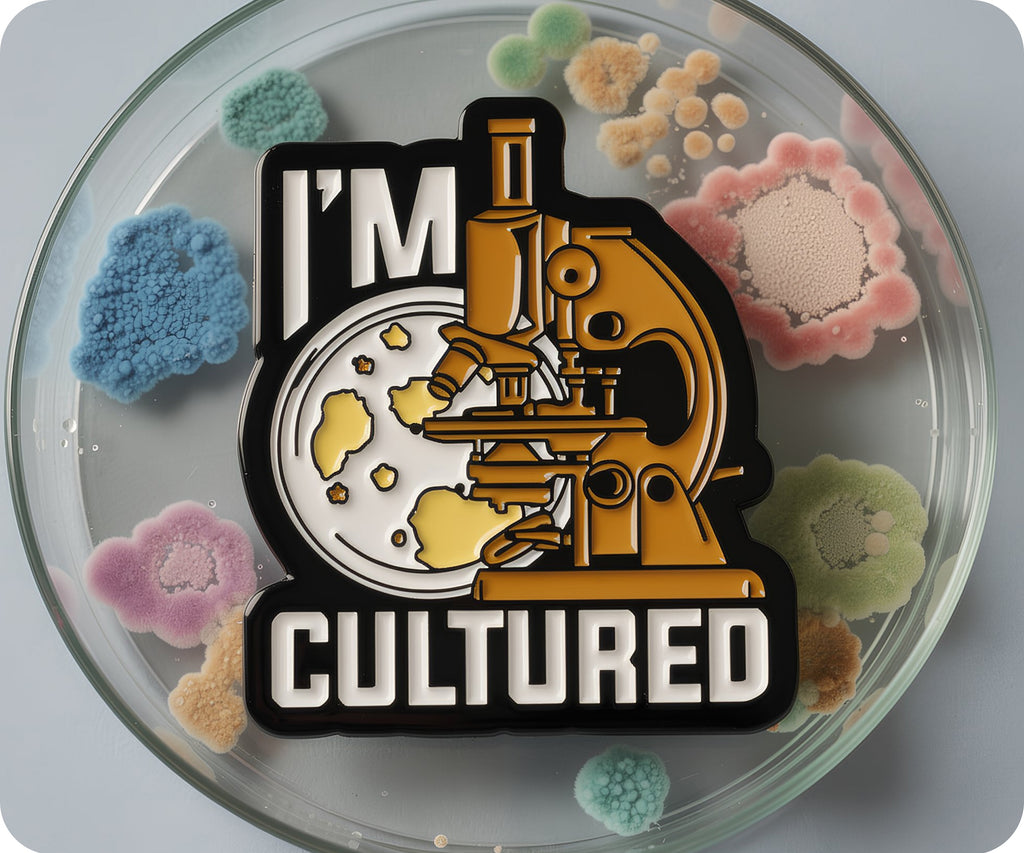 I'm Cultured Biology Science Student Pin Badge
