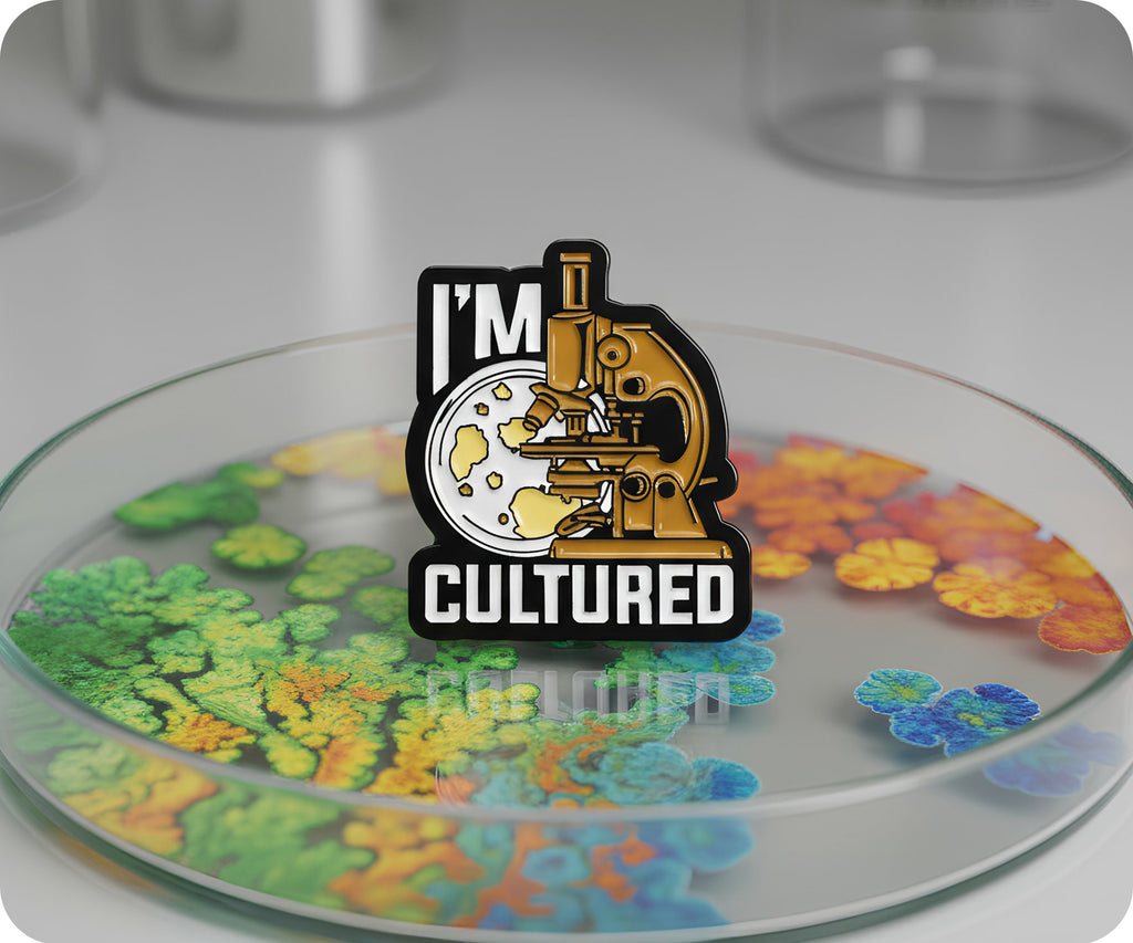 I'm Cultured Biology Science Student Pin Badge
