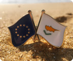 European Union & Cyprus EU Friendship Pin Badge