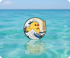 Pin con diseño de Pato de Goma La Gran Ola de Kanagawa