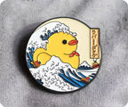 Pin con diseño de Pato de Goma La Gran Ola de Kanagawa