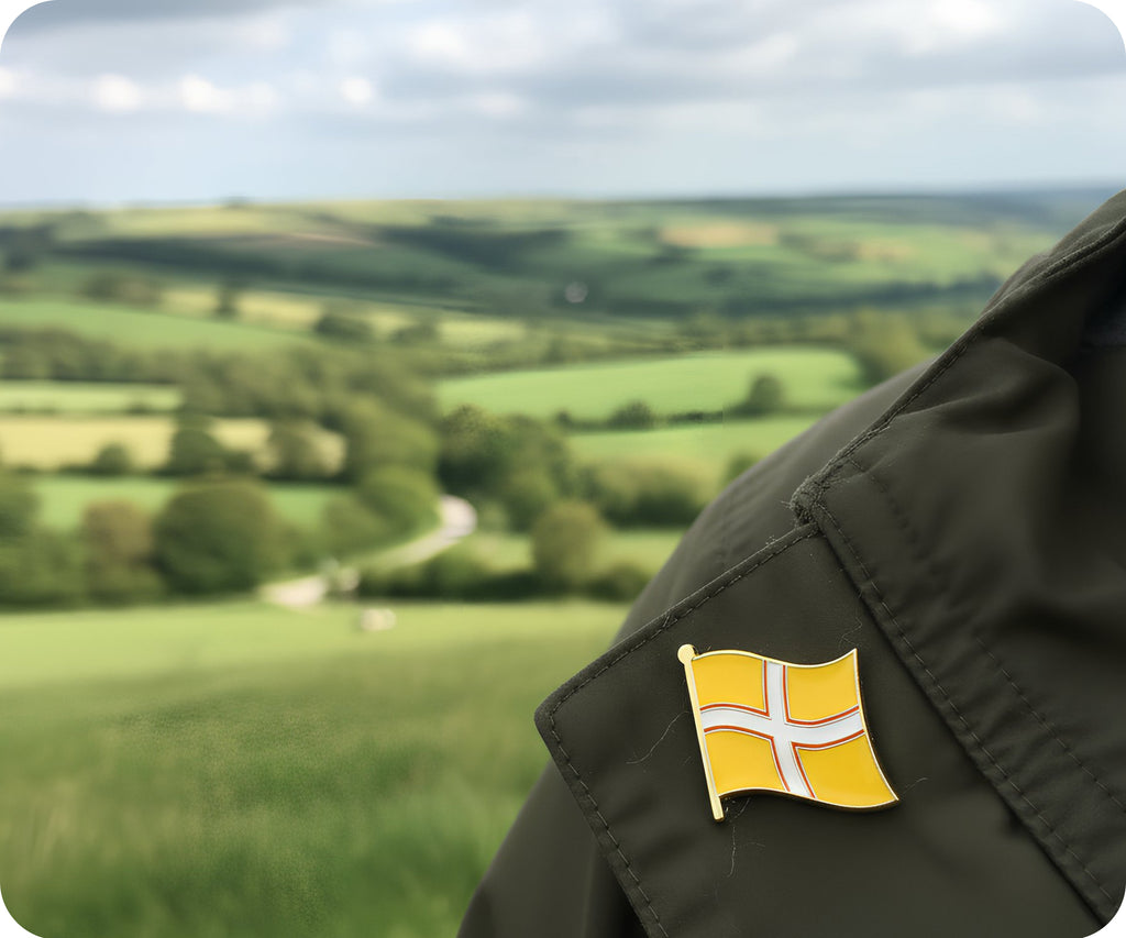 Dorset English County Flag Pin Badge