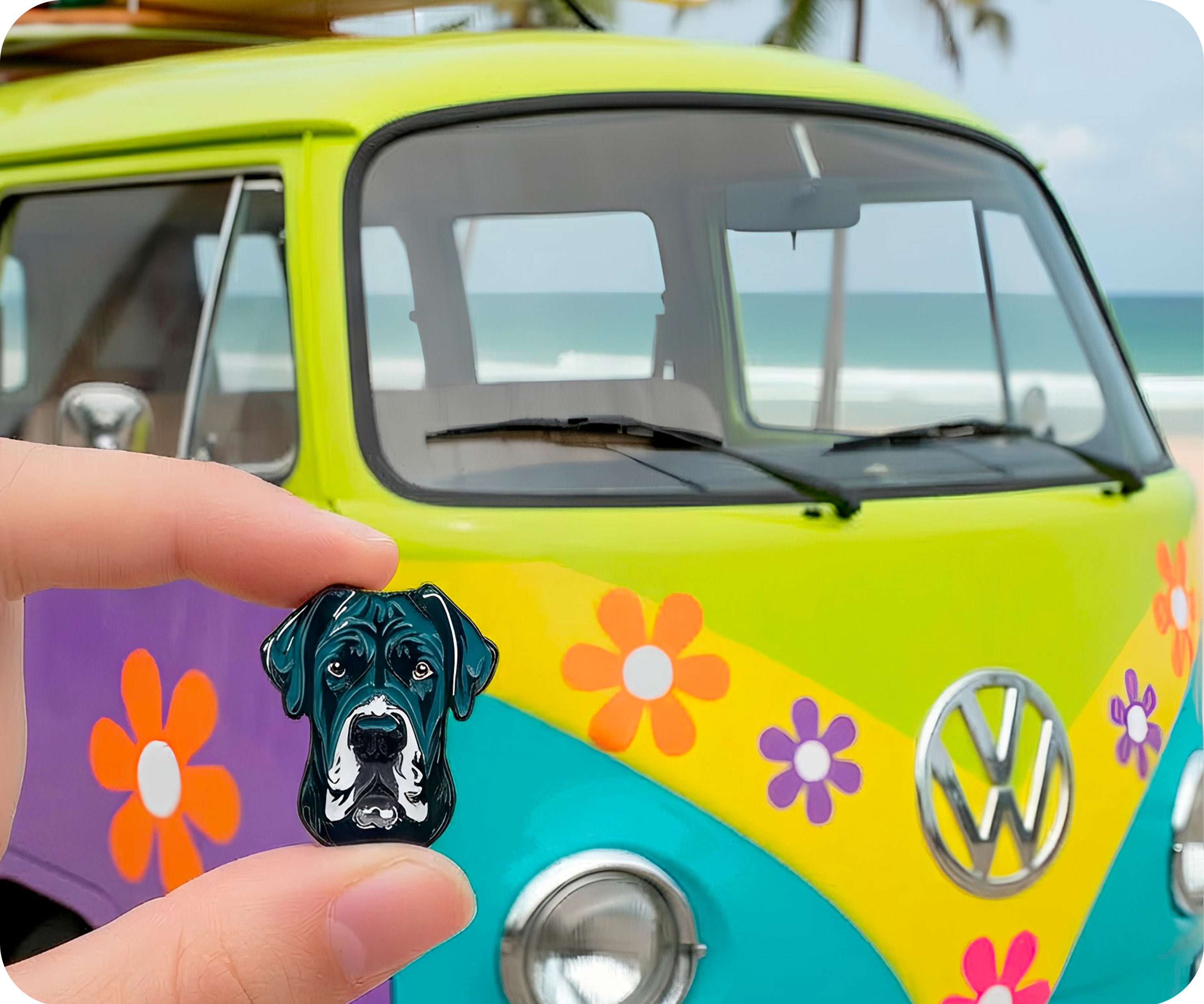 Great Dane Dog Pin Badge