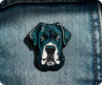 Great Dane Dog Pin Badge