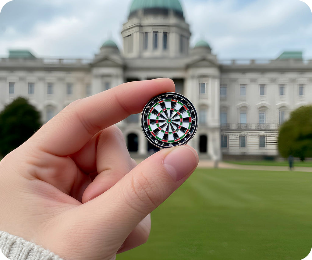 Dart Board Pin Badge