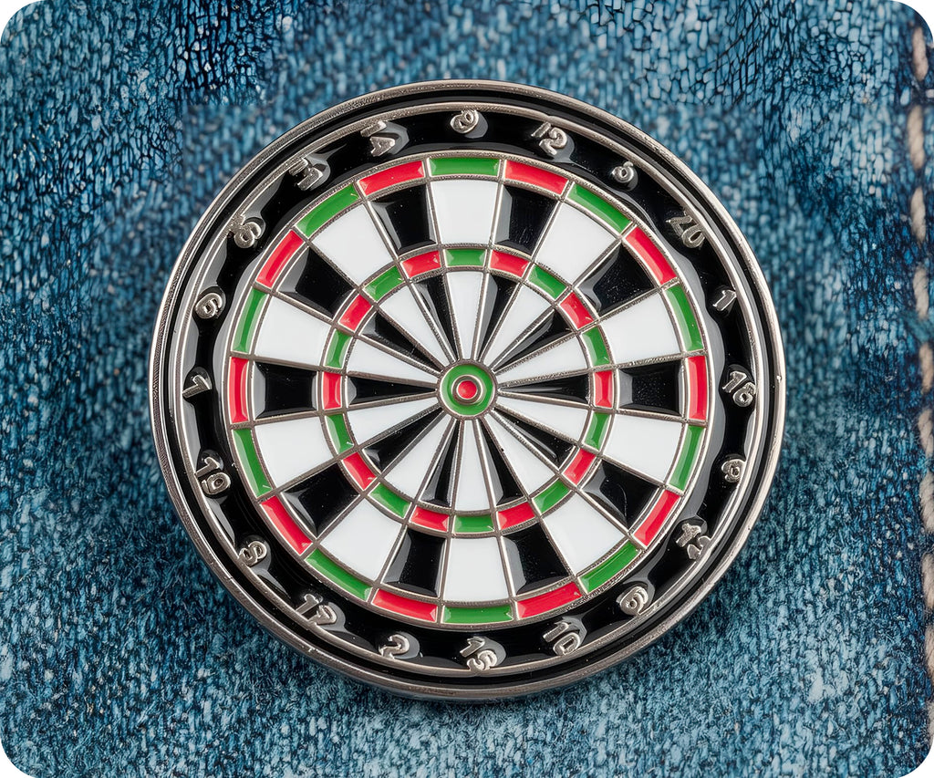 Dart Board Pin Badge
