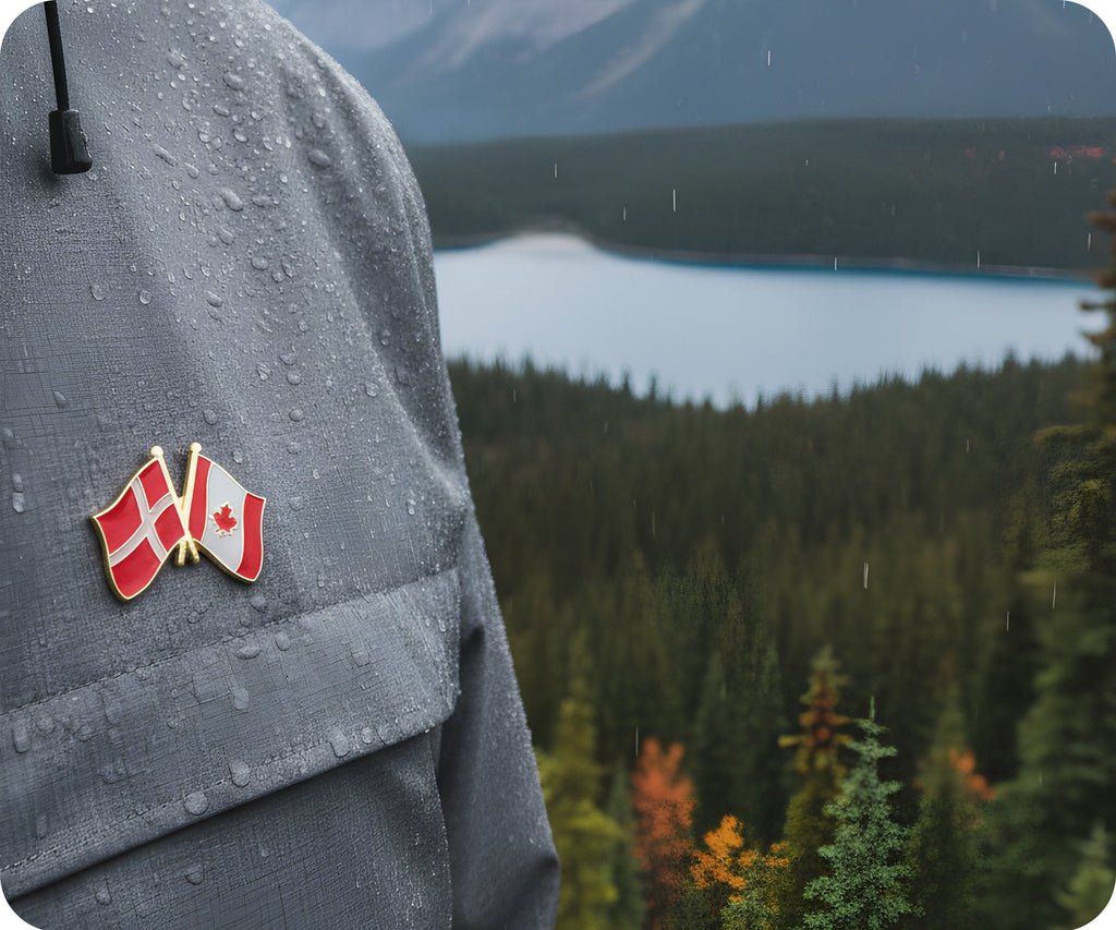 Denmark & Canada Friendship Pin Badge