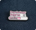 Psychology Degree Loading Pin Badge