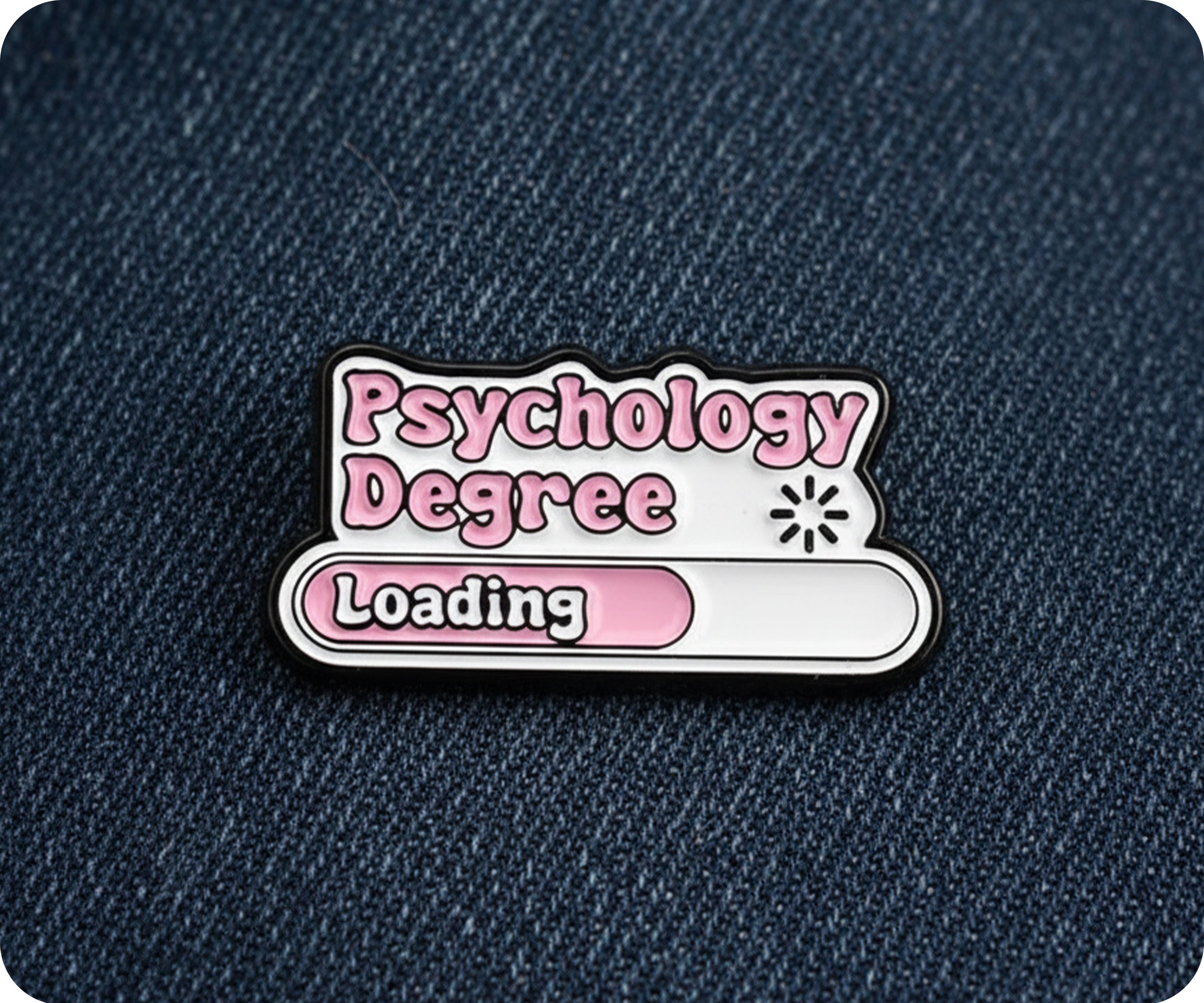 Psychology Degree Loading Pin Badge