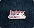 Psychology Degree Loading Pin Badge