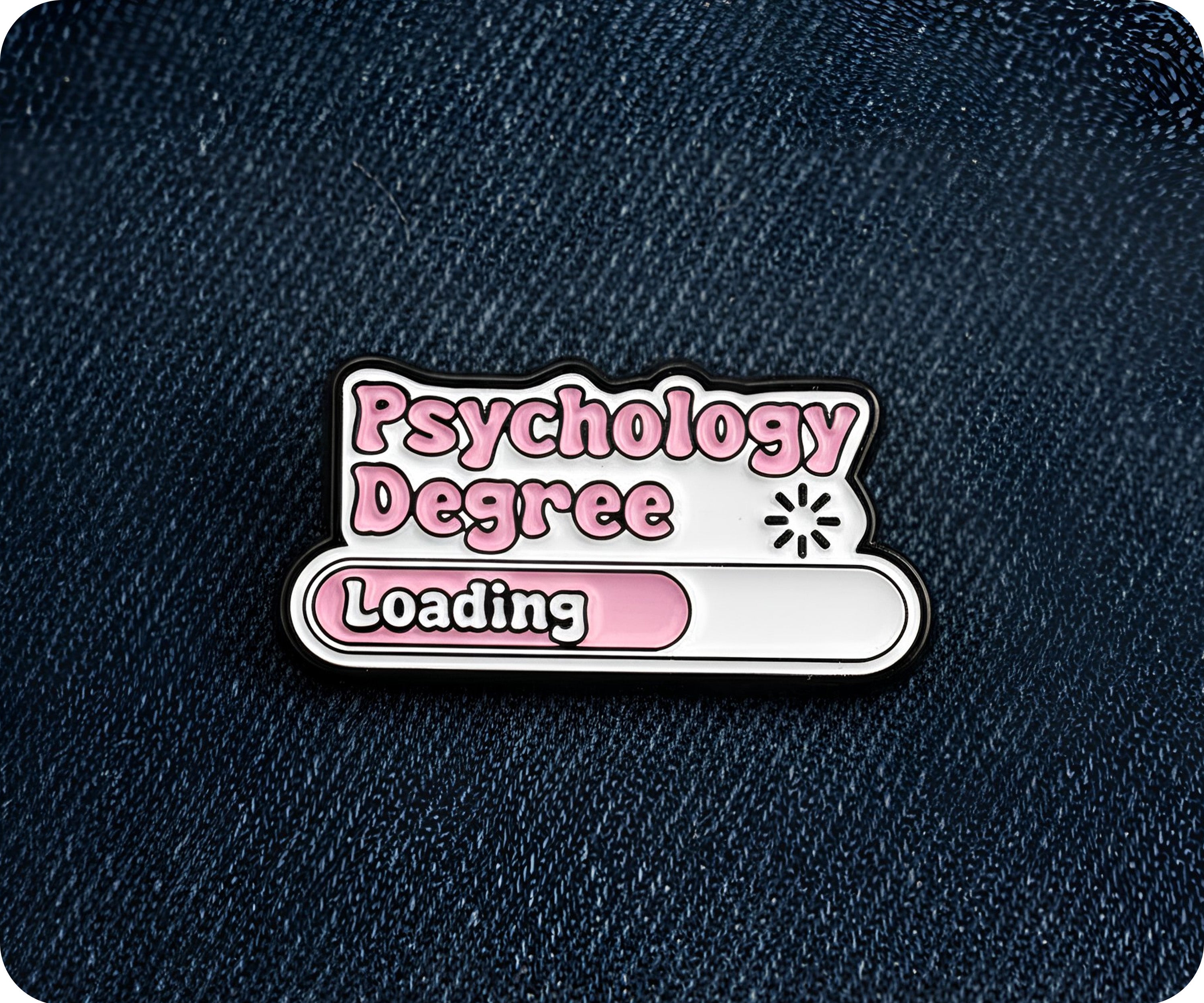 Psychology Degree Loading Pin Badge