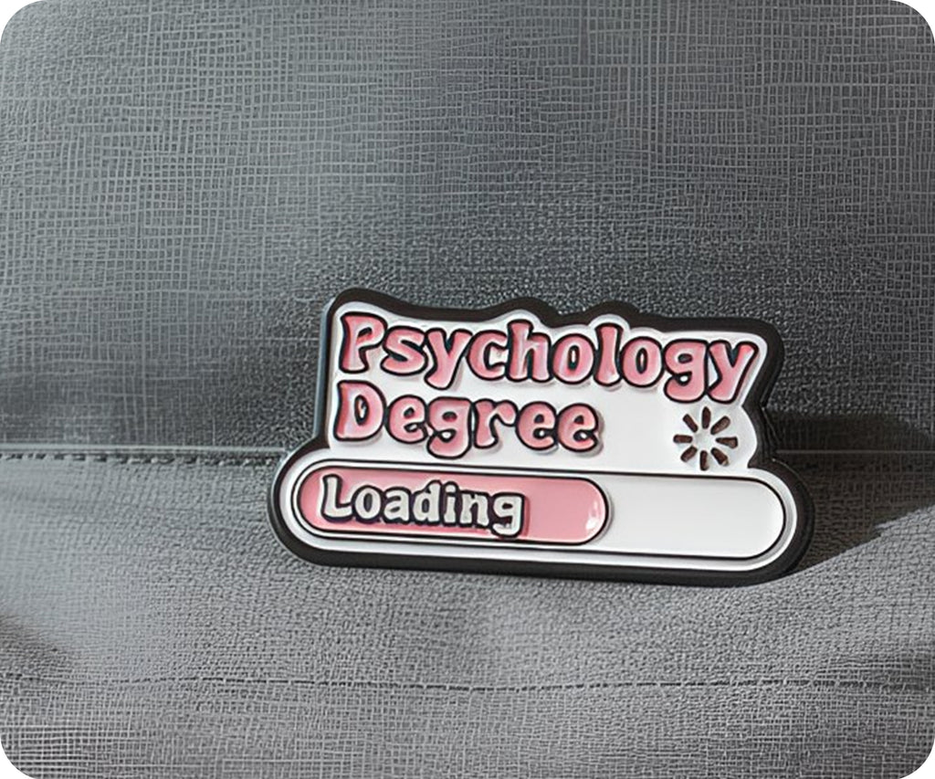 Psychology Degree Loading Pin Badge