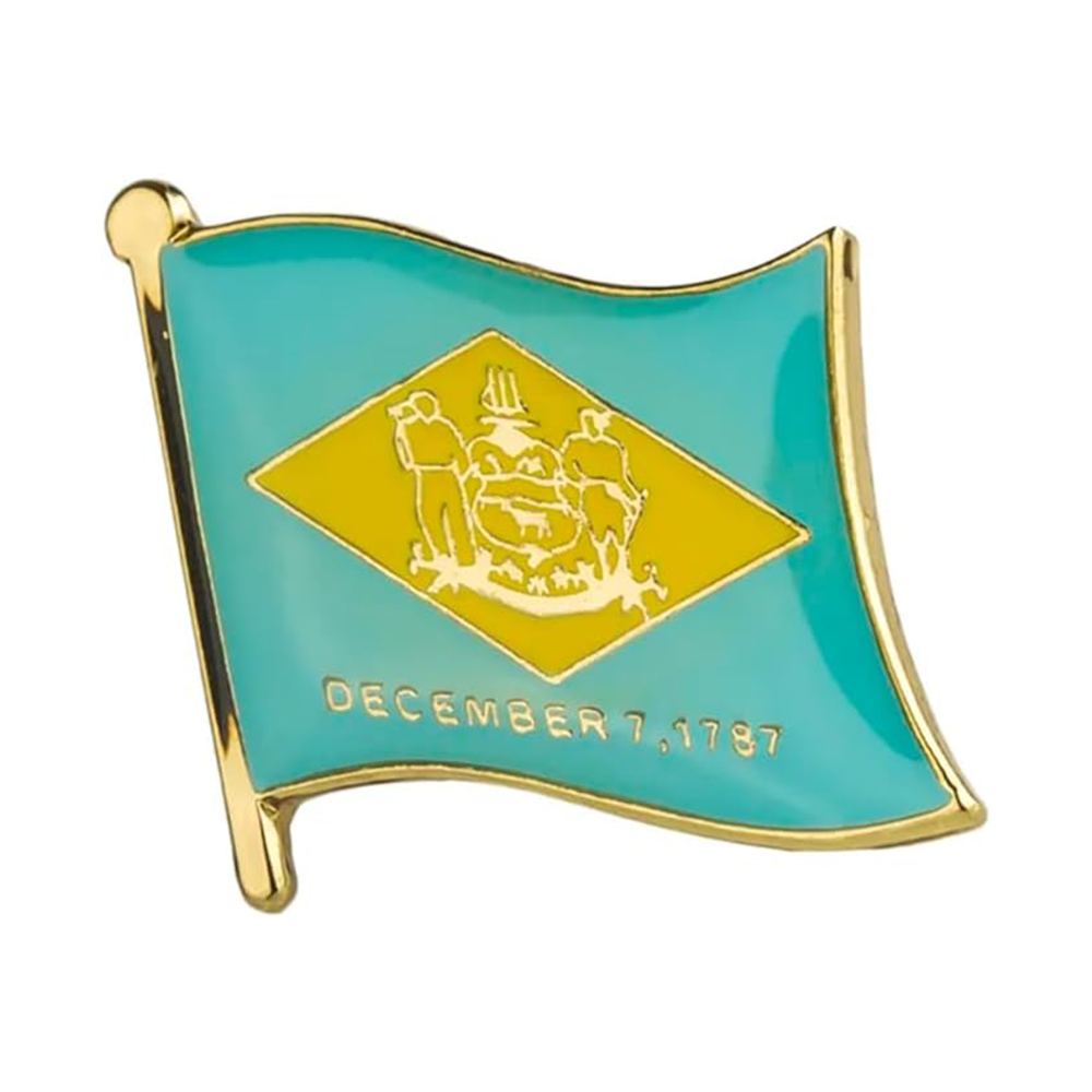Pin con la bandera de Delaware  Imagen principal del producto