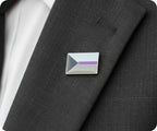 Demisexual Rectangle Pride Pin Badge