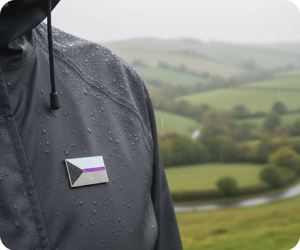 Demisexual Rectangle Pride Pin Badge