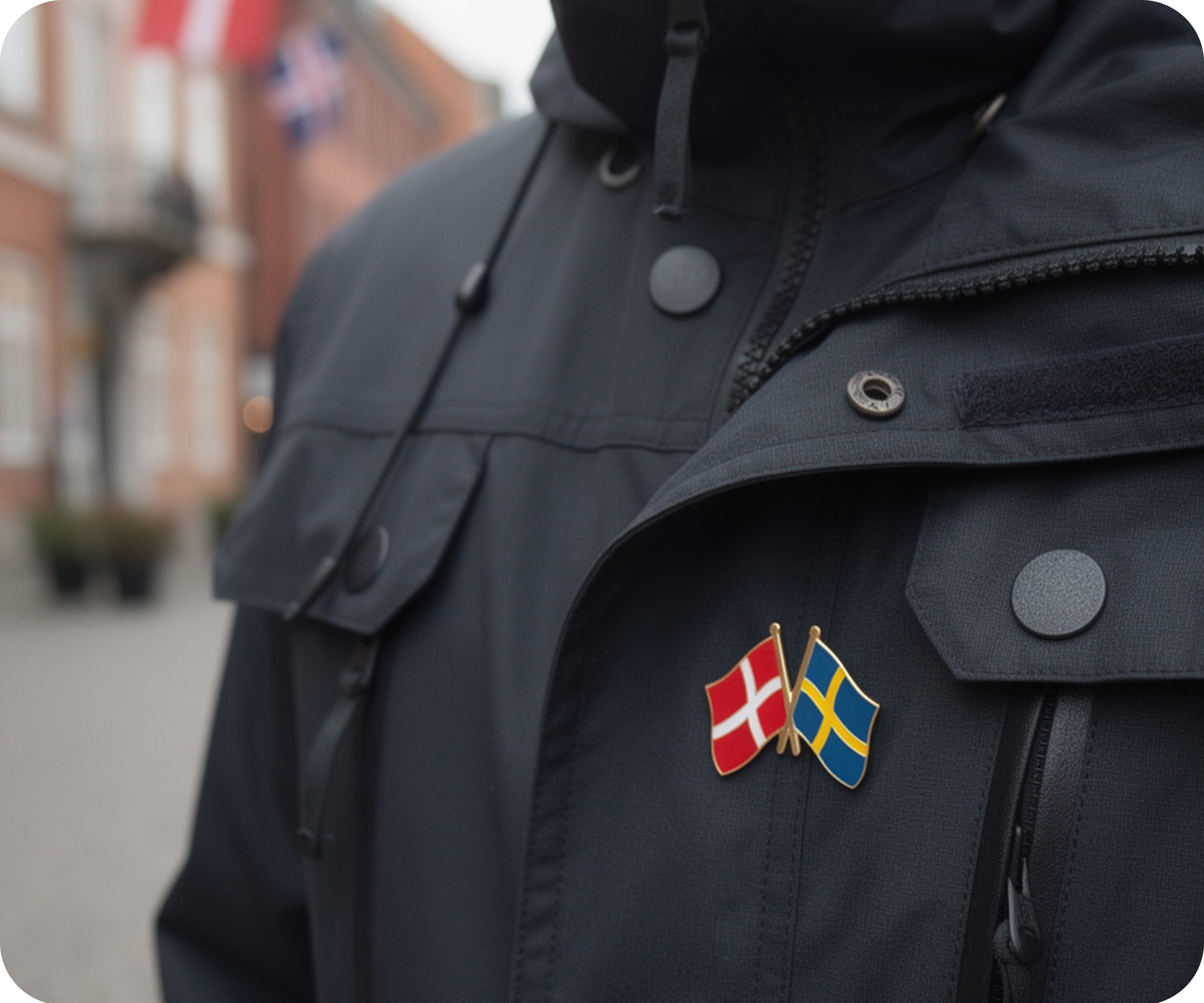 Pin de la amistad entre Dinamarca y Suecia Imagen secundaria del producto