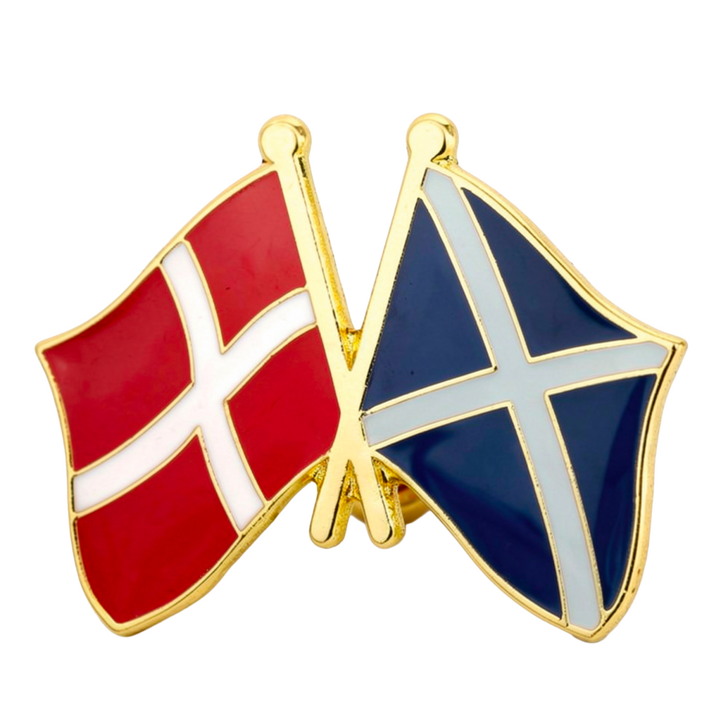Denmark & Scotland Friendship Pin Badge