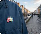 Denmark & Sweden Friendship Pin Badge