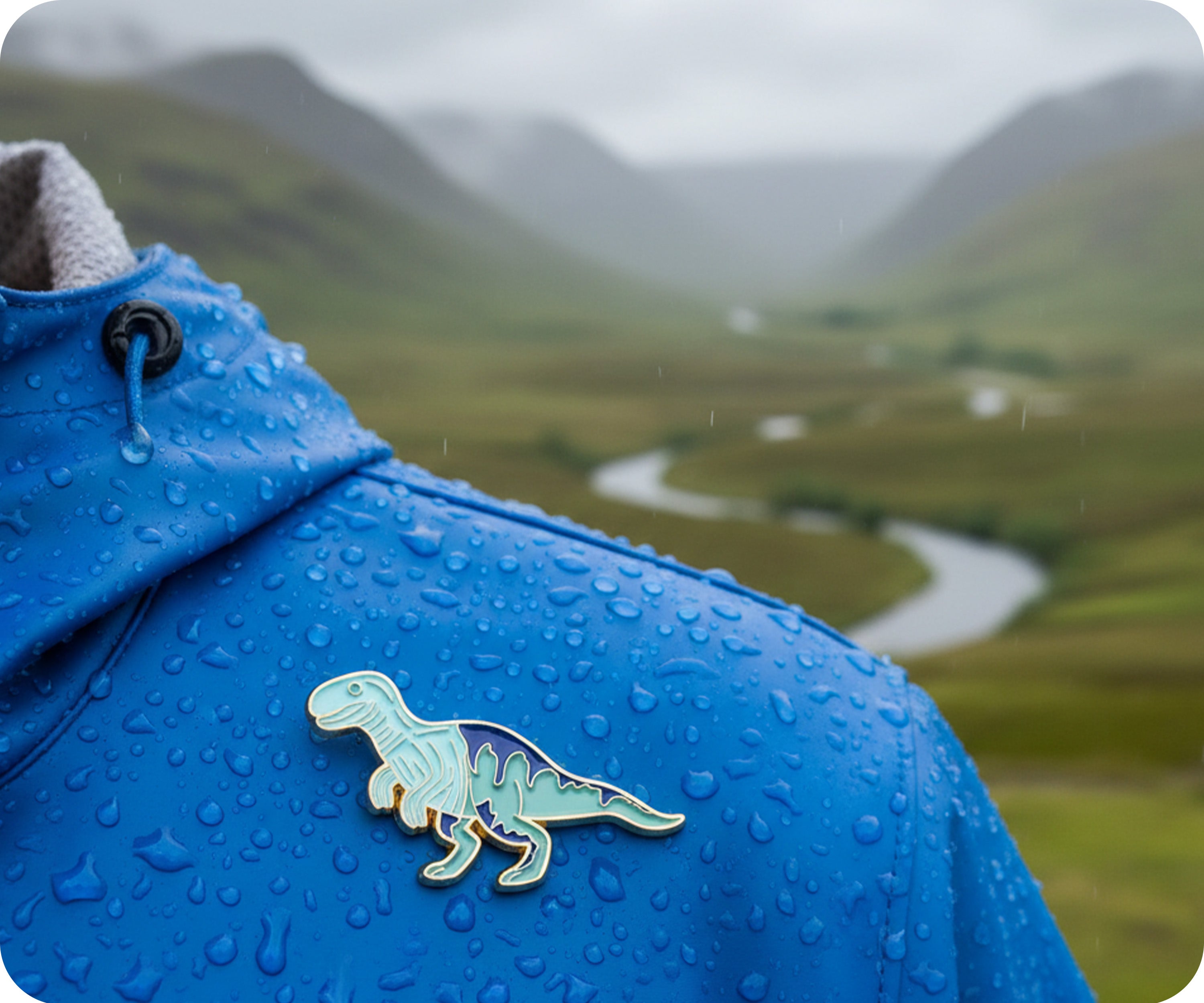 Tyrannosaurus T Rex Dinosaur Pin Badge