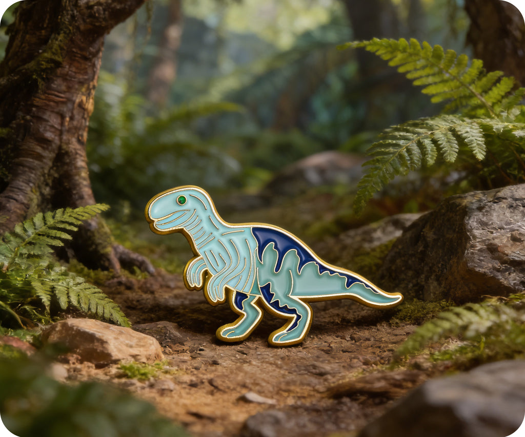 Tyrannosaurus T Rex Dinosaur Pin Badge