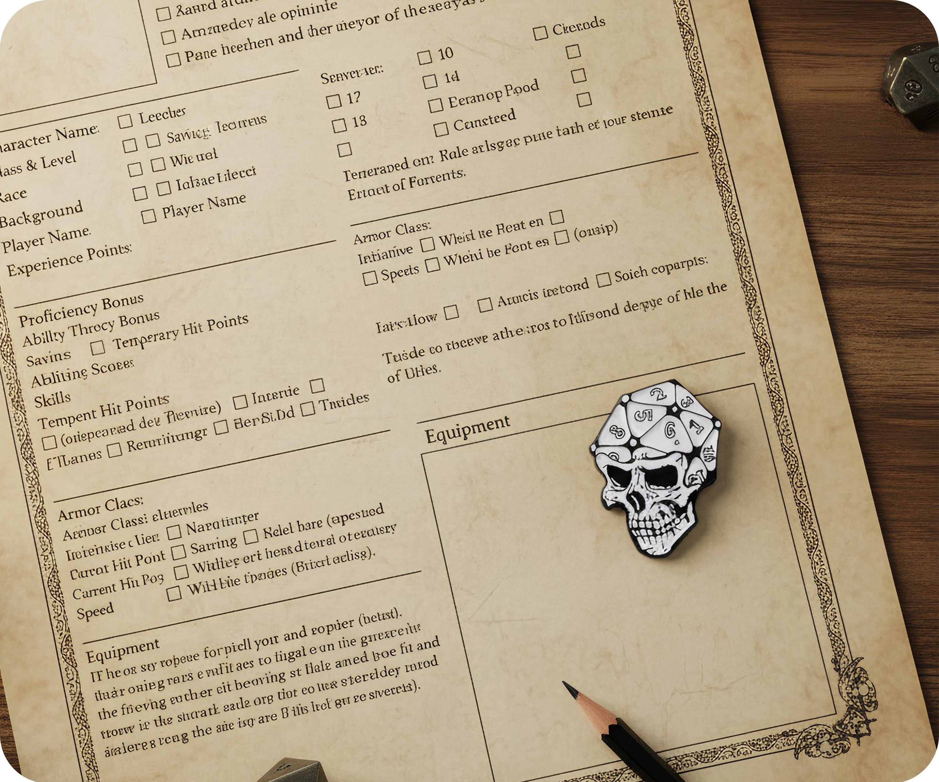 Skull Dice Gaming Pin Badge
