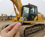 Cartoon Excavator Scooper Pin Badge