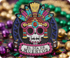 Day Of The Dead El Die De Muertos Mexican Pin Badge