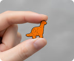Brachiosaurus Dinosaur Chicken Nugget Fast Food Pin Badge