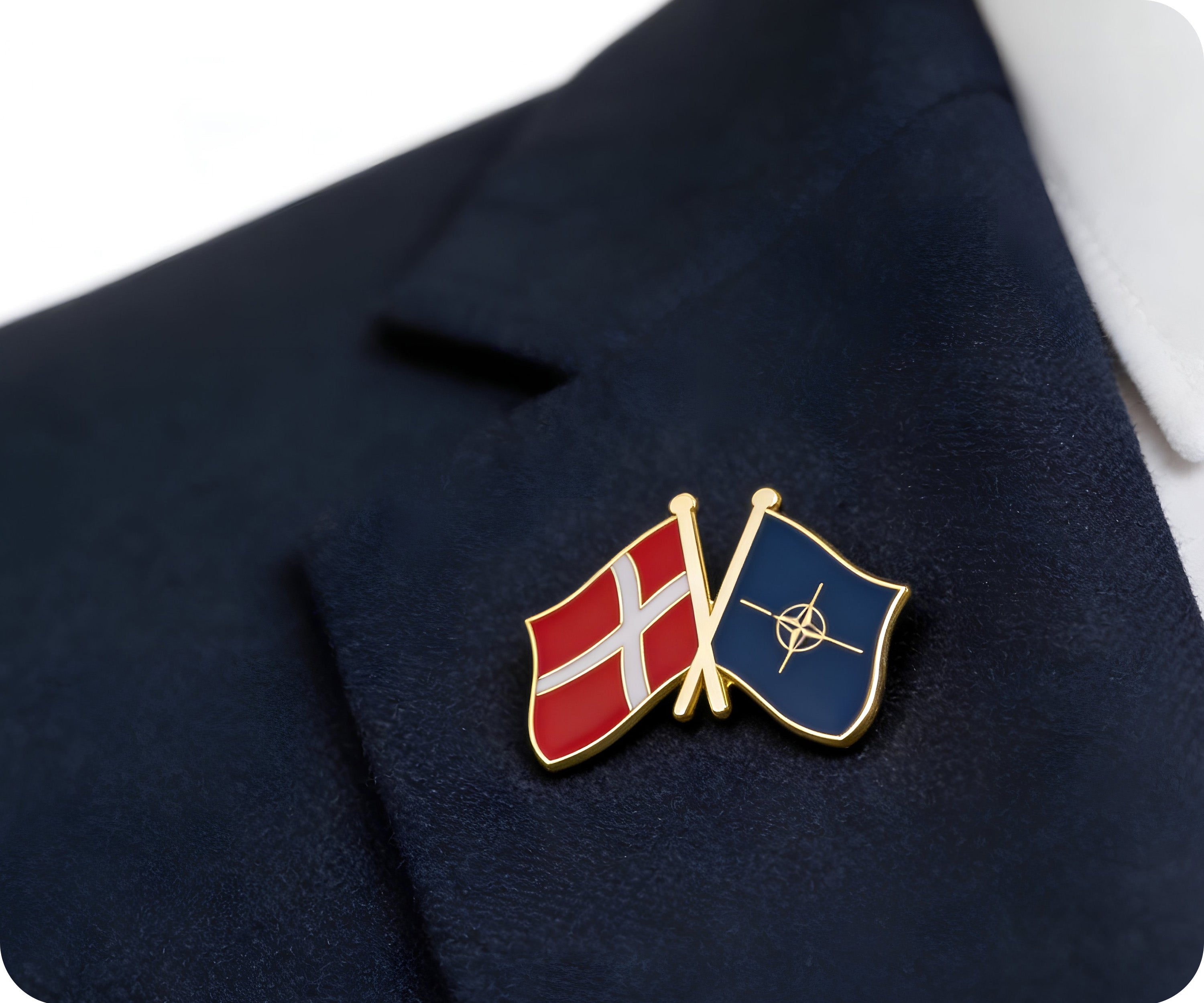 Denmark & NATO Friendship Pin Badge