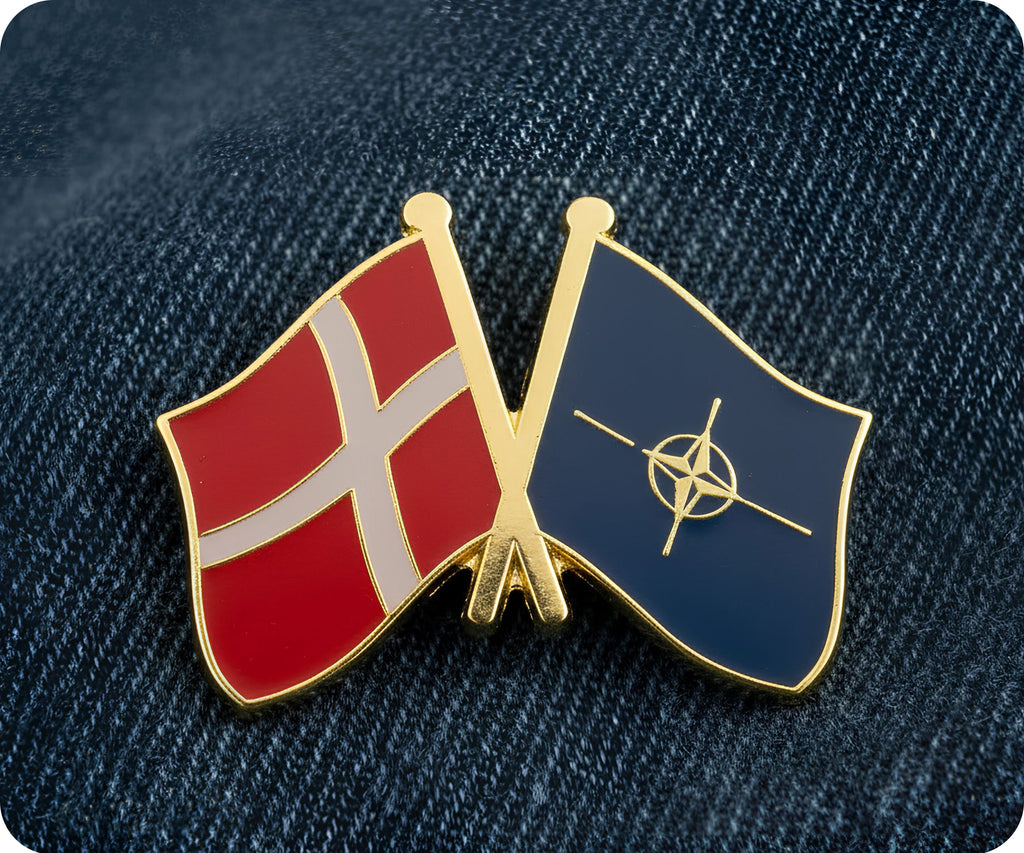 Denmark & NATO Friendship Pin Badge