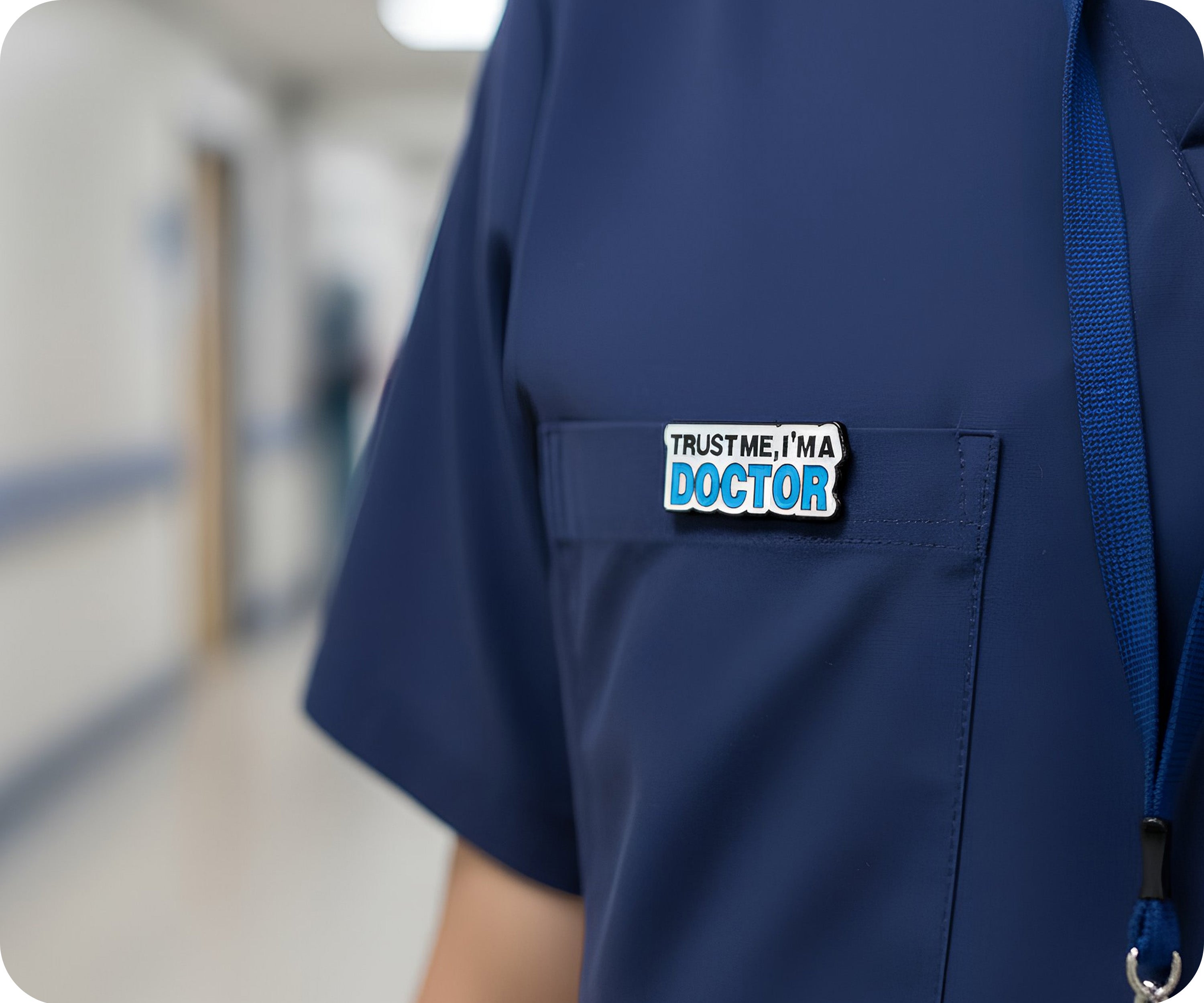 Insignia de "Confía en mí, soy médico" Imagen secundaria del producto