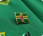 Dominica Flag Pin Badge