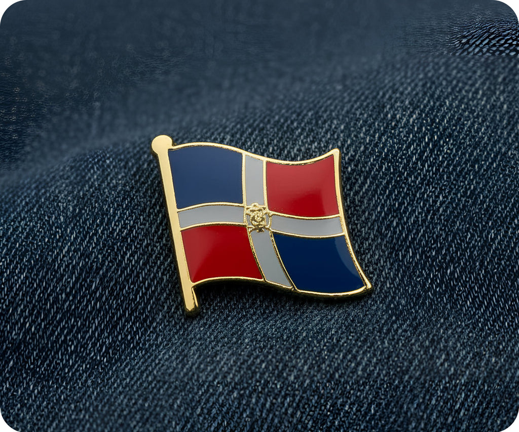 Dominican Republic Flag Pin Badge