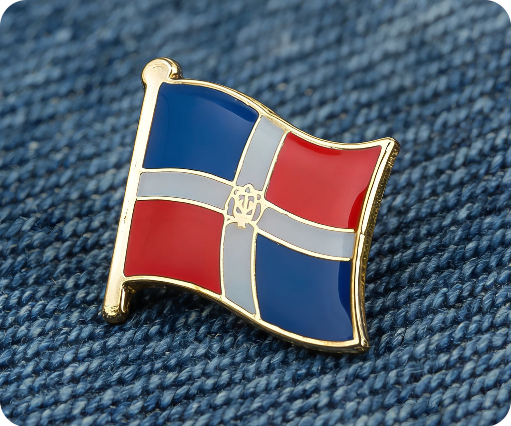 Dominican Republic Flag Pin Badge