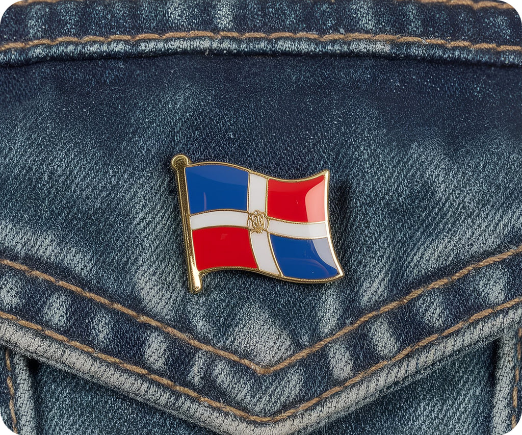 Dominican Republic Flag Pin Badge