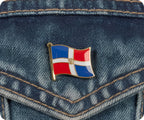 Dominican Republic Flag Pin Badge