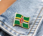 Dominica Flag Pin Badge