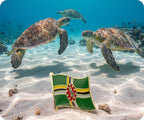 Dominica Flag Pin Badge