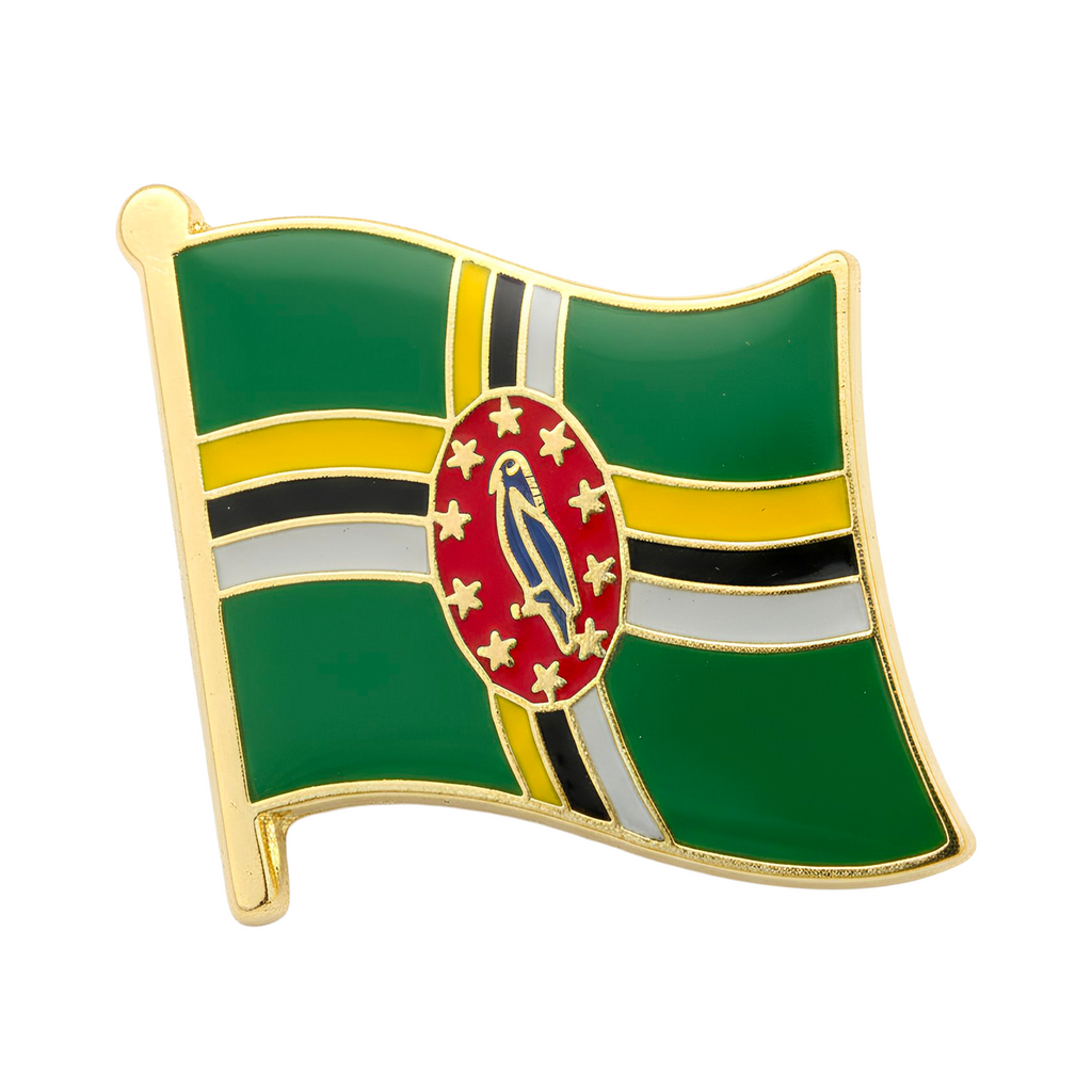 Dominica Flag Pin Badge