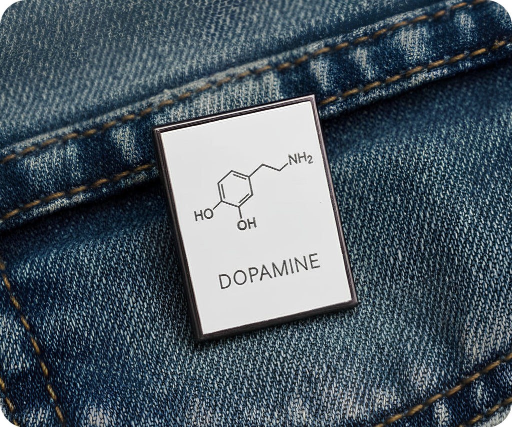 Dopamine Chemical Composition Pin Badge