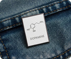 Dopamine Chemical Composition Pin Badge