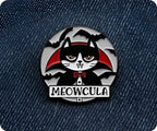 Meowcula Cat Pin Badge